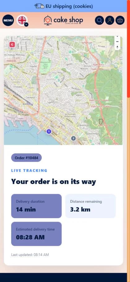 Customer live tracking